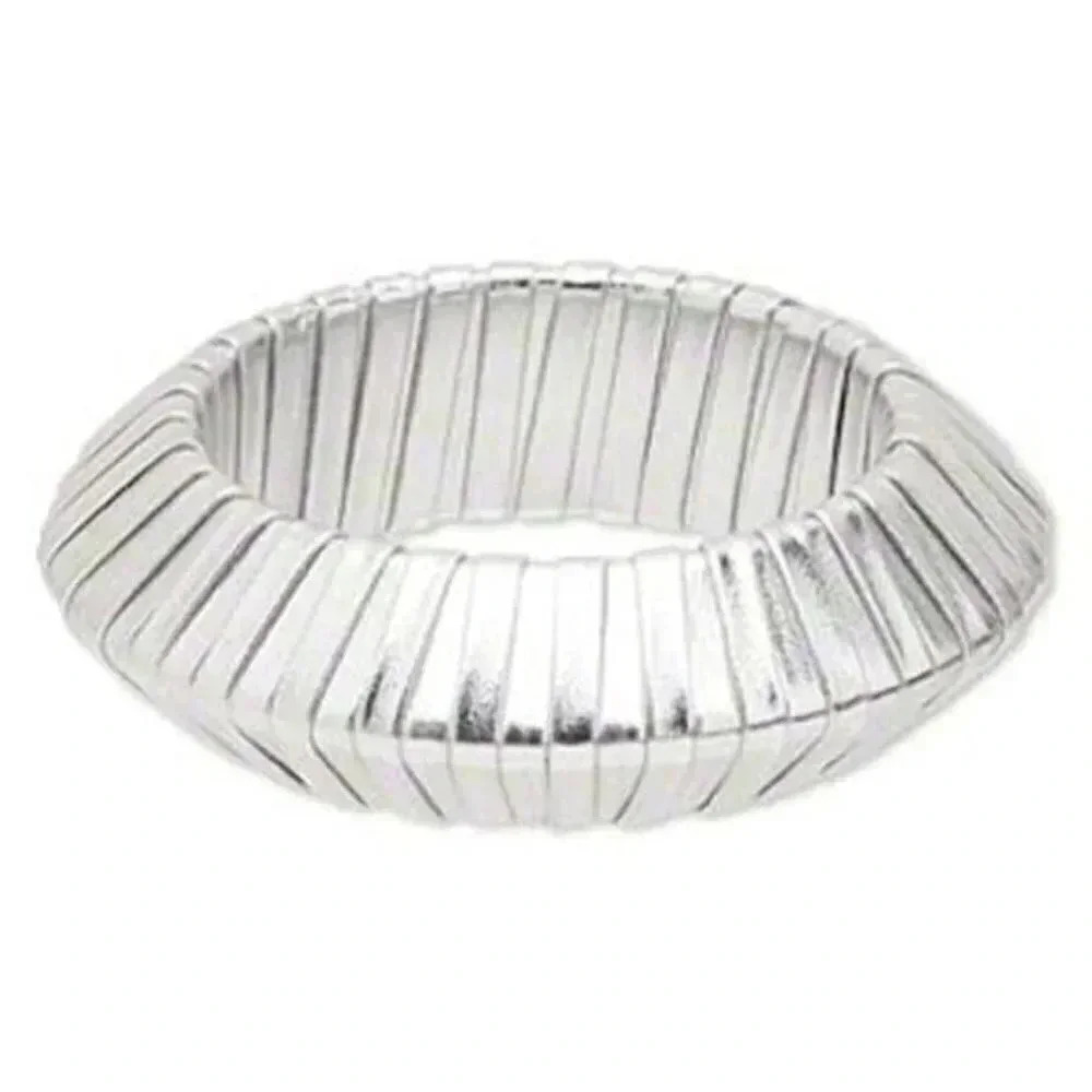 Shagadelic Mod 60s Jetsons Style Silver Bracelet